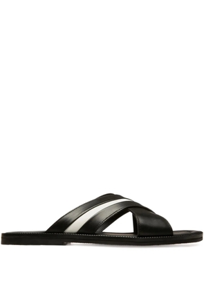 Bally Jabil cross-strap leather sandals - Black