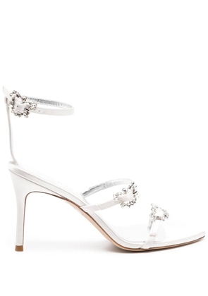 Sophia Webster Grace 80mm crystal-embellished sandals - White