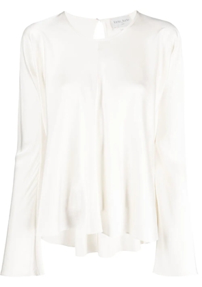 Forte Forte draped stretch silk blouse - Neutrals