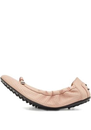 Tod's Bow Scrunch ballet flats - Pink