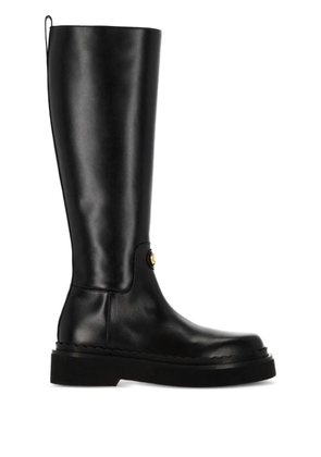 Valentino Garavani VLogo Signature leather boots - Black