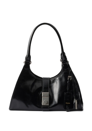 Prada medium leather shoulder bag - Black