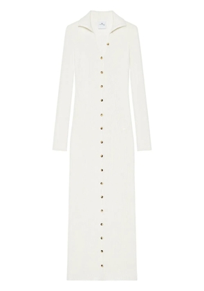 Courrèges ribbed dress - White