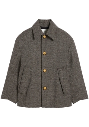 AMI Paris belt-detailed coat - Brown