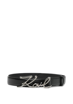Karl Lagerfeld Signature belt - Black