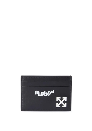 Off-White Jitney Quote card holder - Black