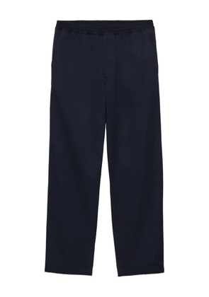 Prada elasticated-waistband straight trousers - Blue