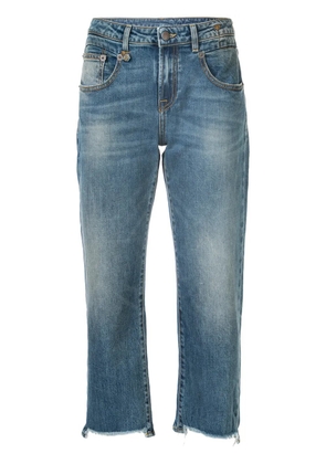 R13 cropped straight-leg jeans - Blue