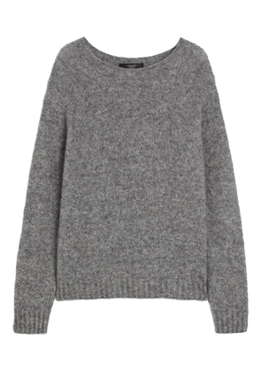 Weekend Max Mara raglan-sleeve ribbed-hem jumper - Grey
