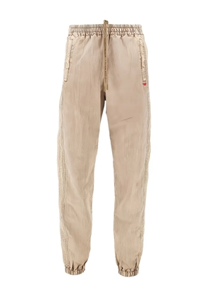 Diesel drawstring side stripe trousers - Neutrals