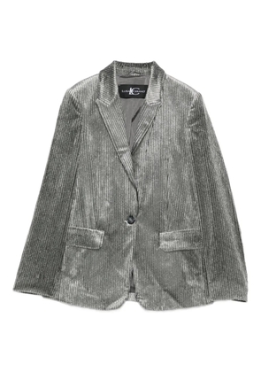 Luisa Cerano corduroy single-breasted blazer - Grey