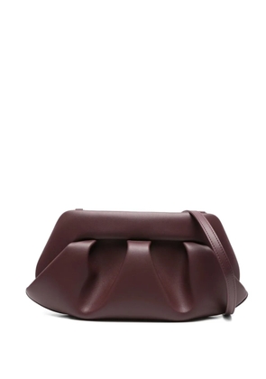 Themoirè pleated clutch bag - Purple