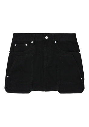 Helmut Lang pockets denim mini skirt - Black