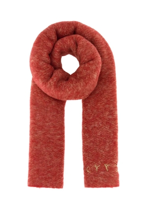 Burberry embroidered-logo scarf