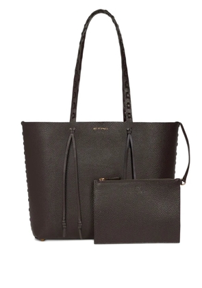 ETRO braided-handle tote bag - Brown