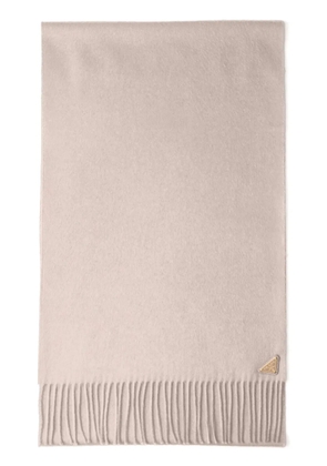 Prada enamel triangle-logo scarf - Pink