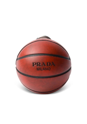 Prada basketball clip earrings - Brown