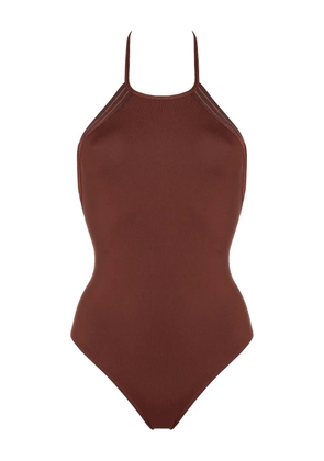 ERES Numéro halterneck swimsuit - Brown