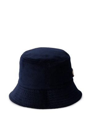 Prada corduroy bucket hat - Blue