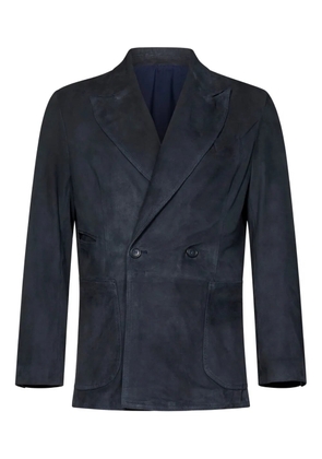 FRANZESE COLLECTION double-breasted peak-lapel blazer - Blue