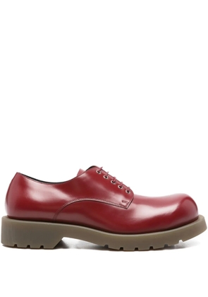 Jil Sander leather Derby shoes - Red