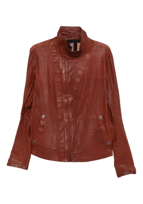 Isaac Sellam Experience zip-fastening leather jacket - Brown