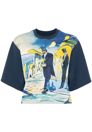 Undercover graphic-print cotton T-shirt - Blue