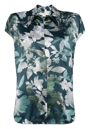Vince floral-printed shirt - Blue