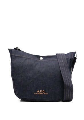 A.P.C. denim shoulder bag - Blue