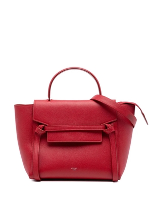 Celine Pre-Owned 2017 Micro Grained Calfskin Belt Bag satchel - Red