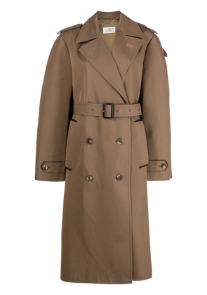 Maison Margiela organic-cotton trench coat - Brown
