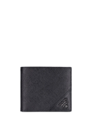 Prada triangle-logo bi-fold wallet - Black