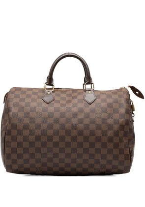 Louis Vuitton Pre-Owned 2012 Damier Ebene Speedy 35 boston bag - Brown