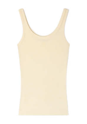 SANDRO ribbed-knit tank top - Yellow