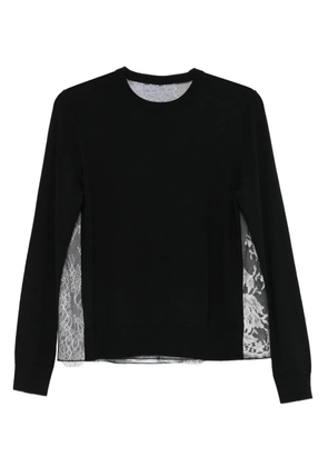 Quetsche lace-panel jumper - Black