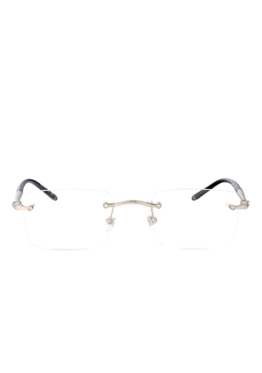 Montblanc rectangle-frame glasses - Silver