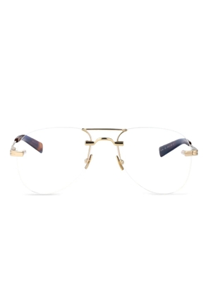 Saint Laurent Eyewear oval-frame glasses - Gold