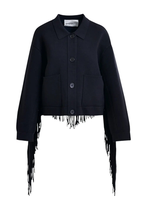 Essentiel Antwerp Istern fringe cardigan - Blue