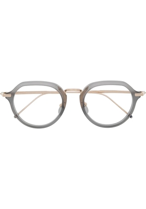 Thom Browne Eyewear round-frame glasses - Grey