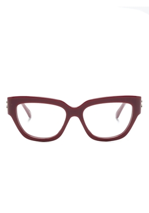 Balenciaga Eyewear monogram-plaque cat-eye glasses - Red