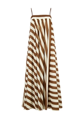 ZIMMERMANN striped maxi dress - Brown