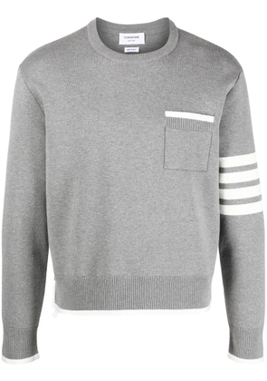 Thom Browne 4-Bar striped jumper - Grey