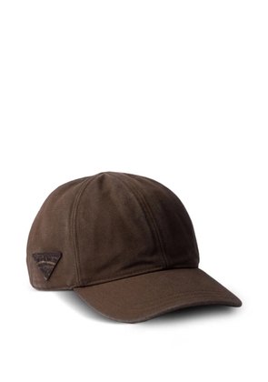Prada logo-embroidered baseball cap - F0027 Brown