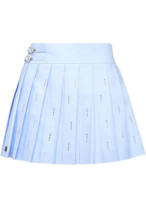 Philipp Plein pleated Skull skirt - Blue