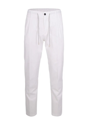 Eleventy drawstring trousers - White