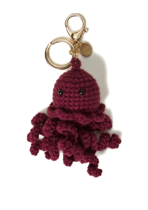 TWINSET crochet-octopus keyring - Purple