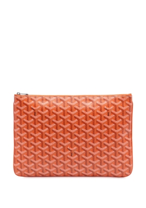 Goyard Pre-Owned 2017 Goyardine Senat MM clutch bag - Orange