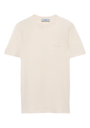 Prada logo-print T-shirt - Neutrals