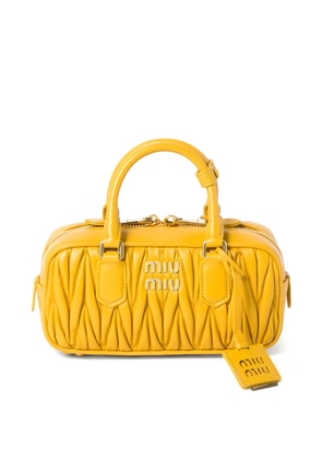 Miu Miu Arcadie matelassé leather bag - Yellow