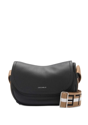 Coccinelle Raquel logo-strap shoulder bag - Black